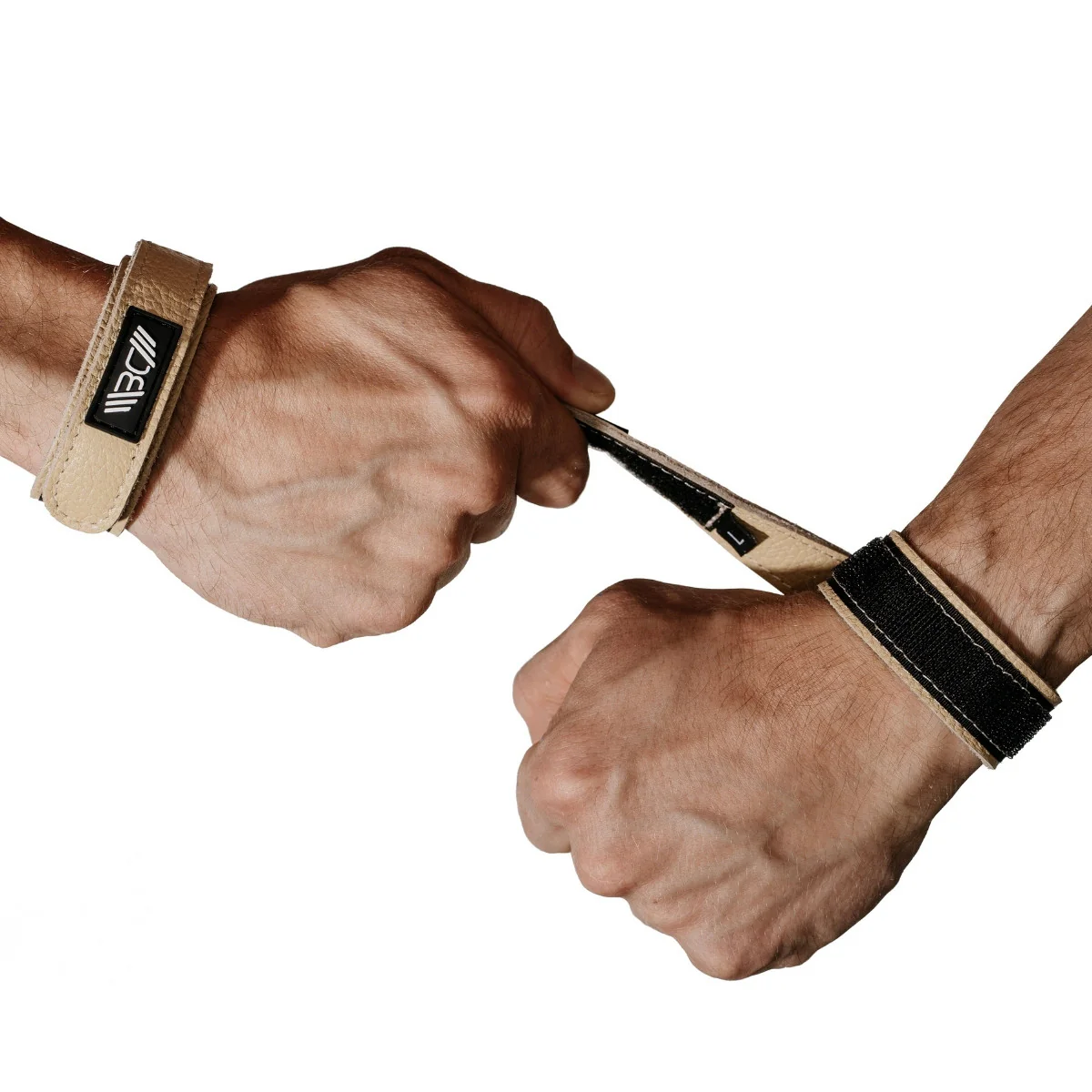 Leather Wrist Wraps Basic Beige - Image 5