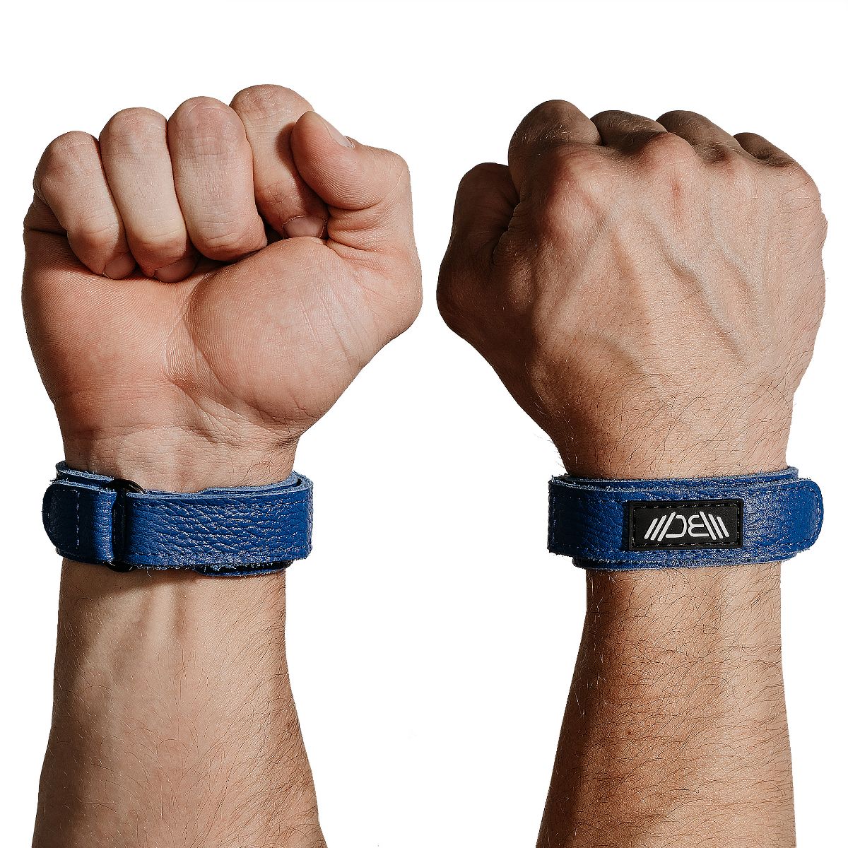 Leather Wrist Wraps Basic Blue - Image 4