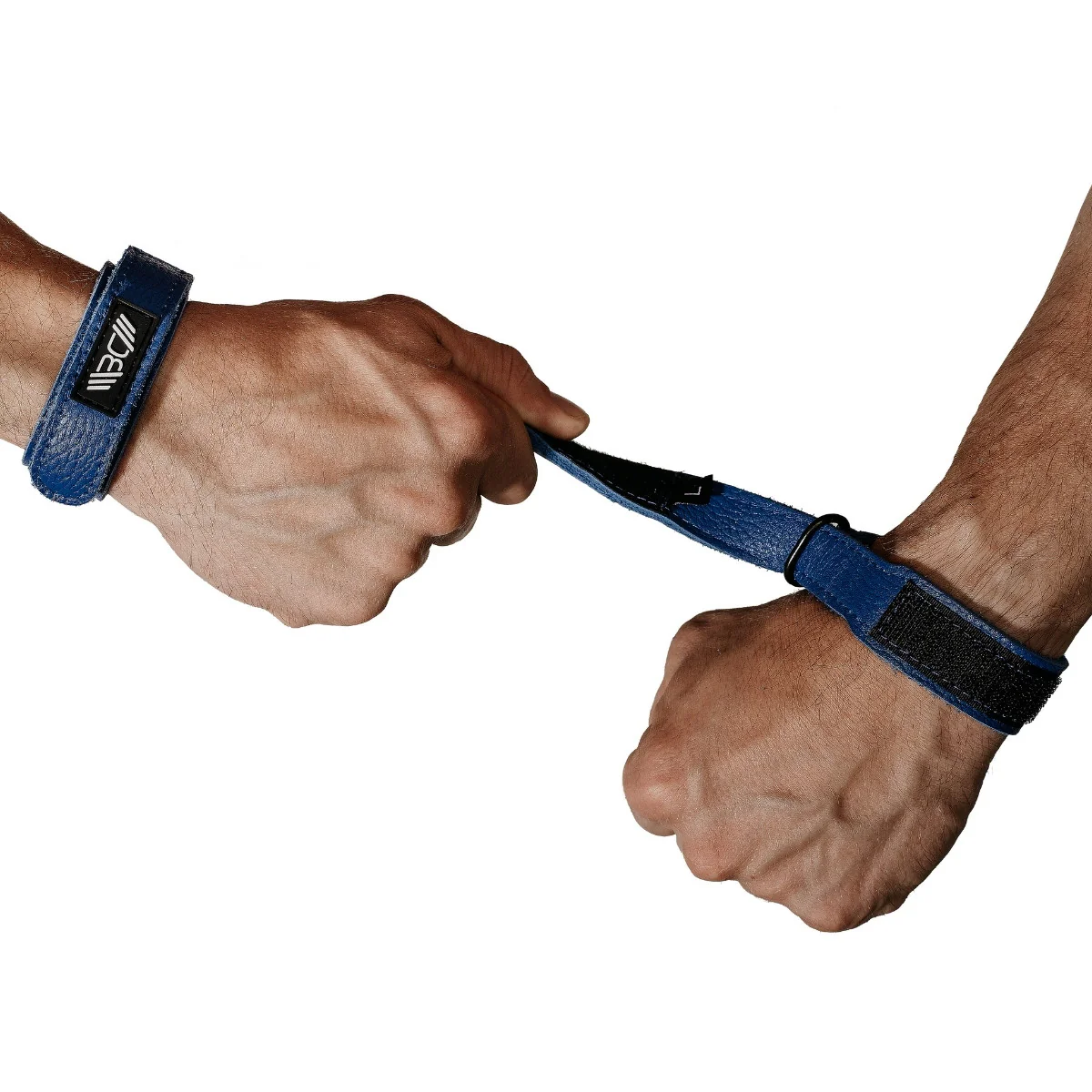Leather Wrist Wraps Basic Blue - Image 5