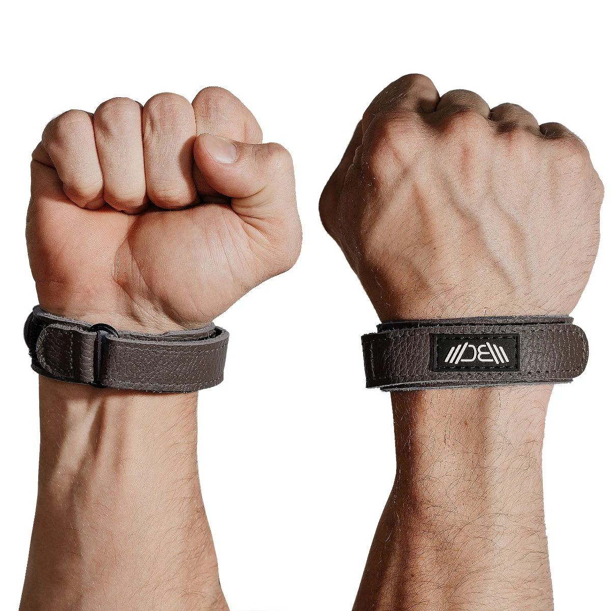 Leather Wrist Wraps Basic Brown - Image 4