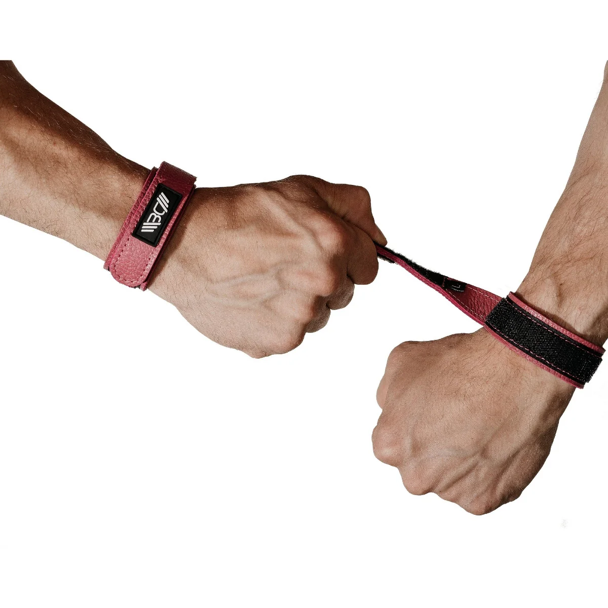 Leather Wrist Wraps Basic Pink - Image 5