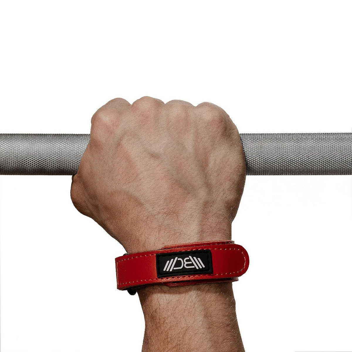 Leather Wrist Wraps Basic Red - Image 6