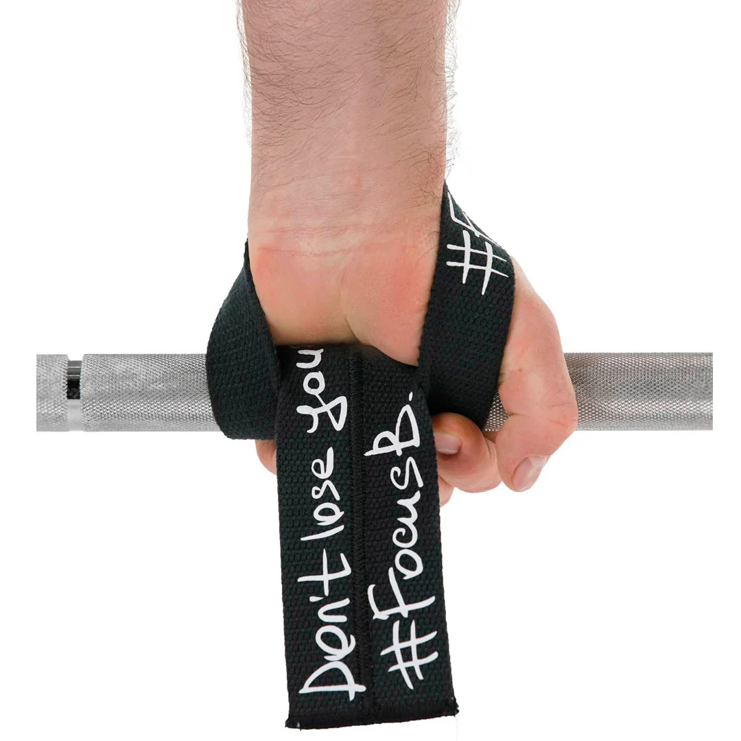 Weight Lifting Straps #FocusB White - Image 3