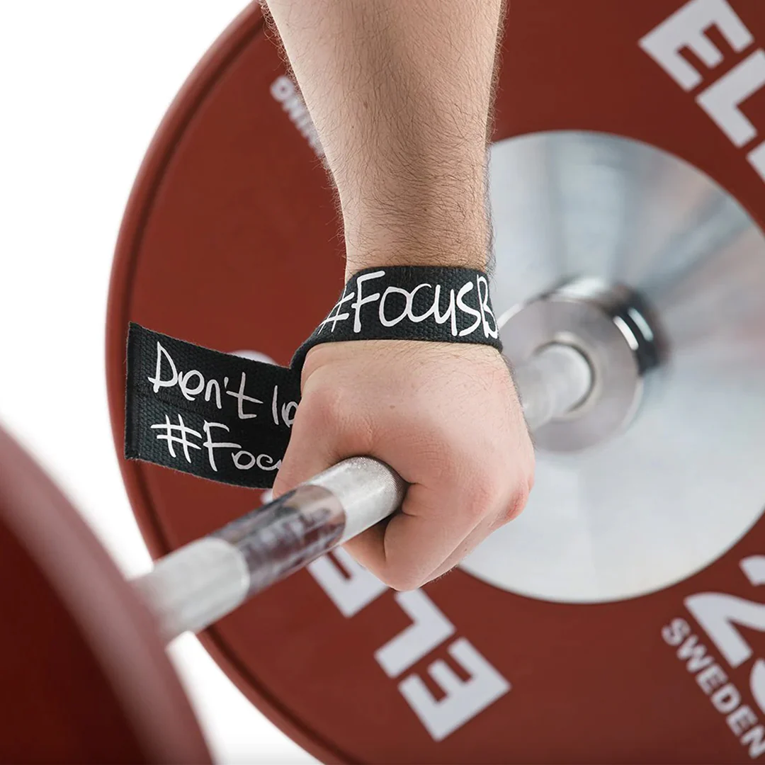 Weight Lifting Straps #FocusB White - Image 7